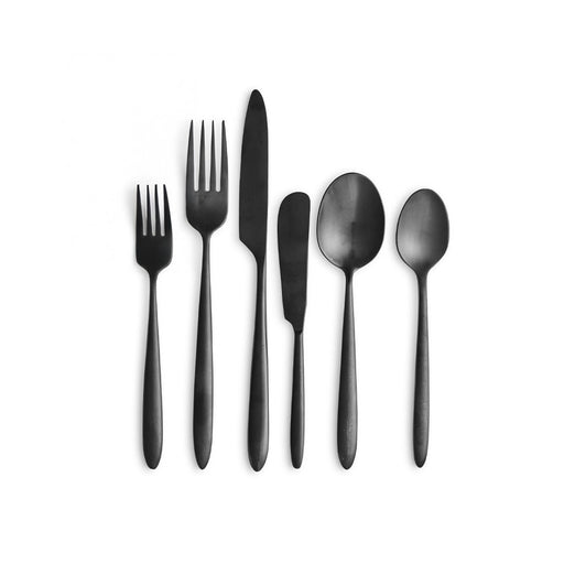 Muse Black Brushed Flatware Collection