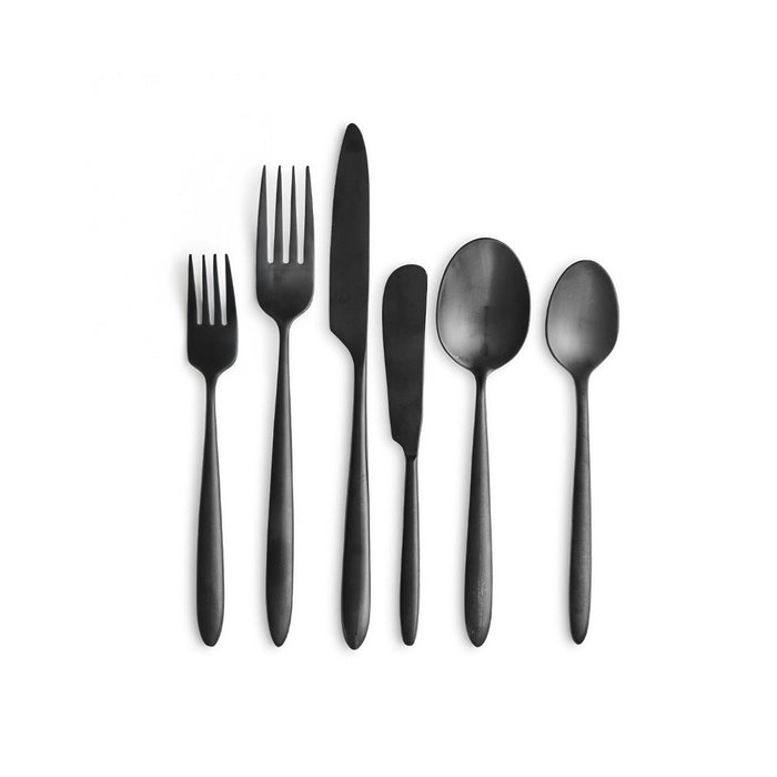 Muse Black Brushed Flatware Collection