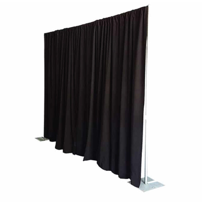 Pipe & Drape with Black Curtain