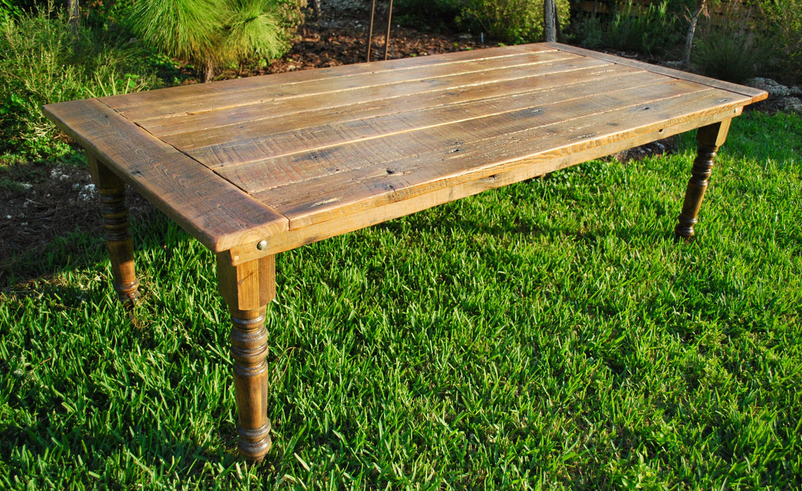 Reclaimed Wood Farm Table