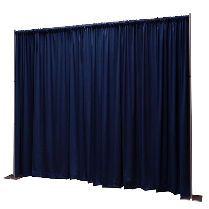Pipe & Drape with Navy Blue Curtain
