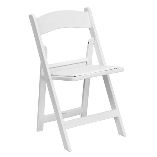 Padded Folding Chair / White
