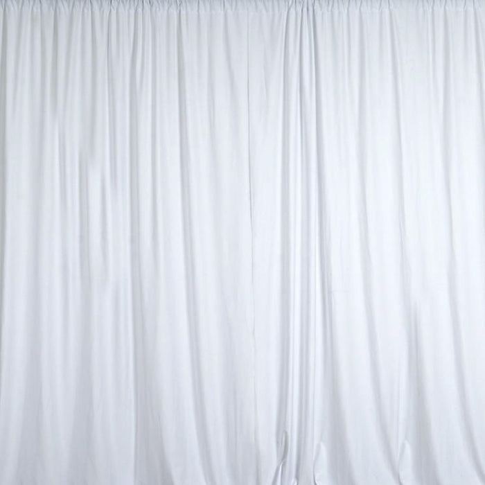 Pipe & Drape with White Curtain