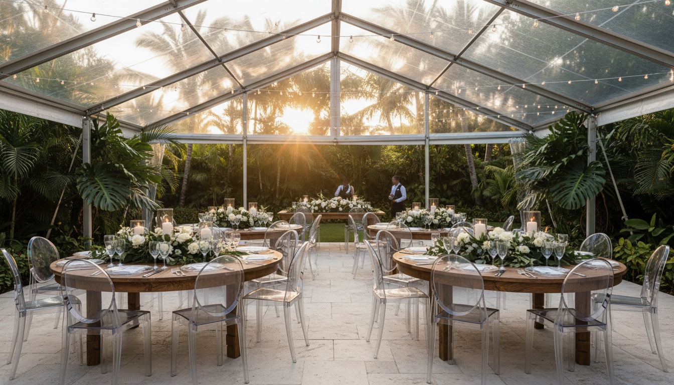 Garden under glass