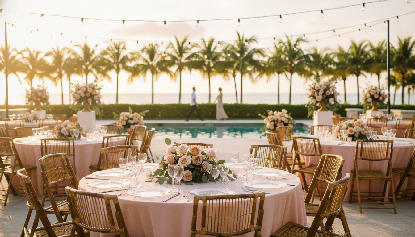 Blush and bamboo