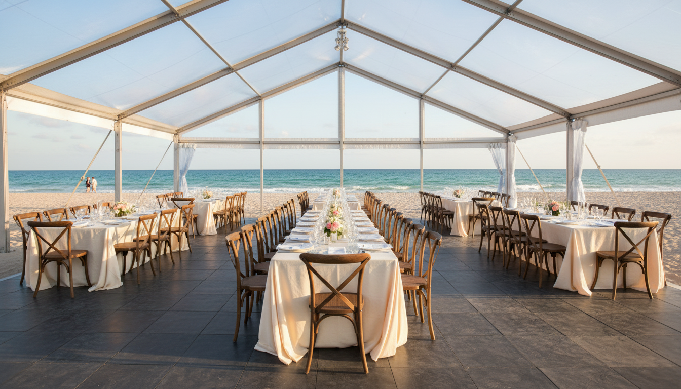 Tent on the sand