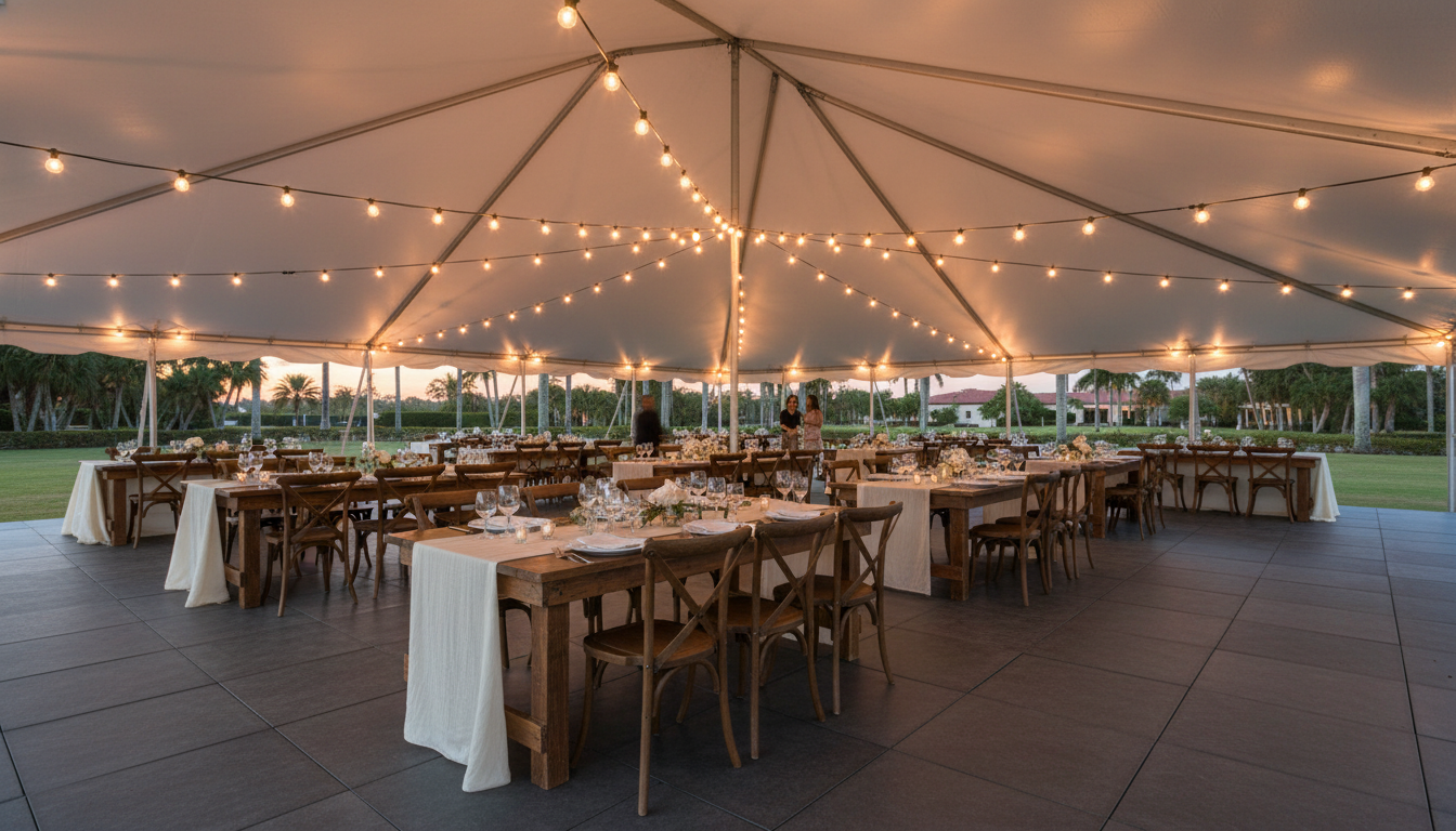 Frame tent reveal