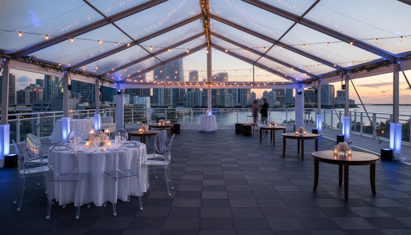 Rooftop reception