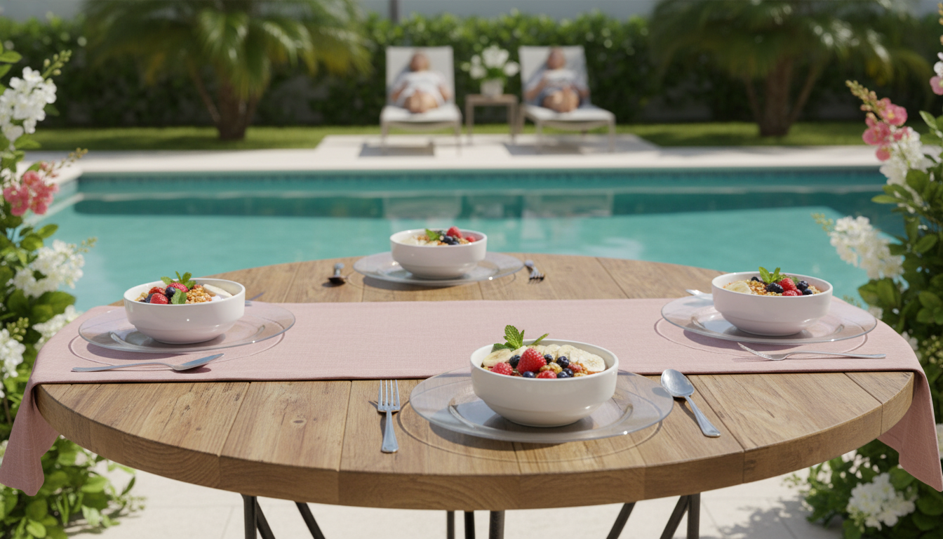 Poolside brunch