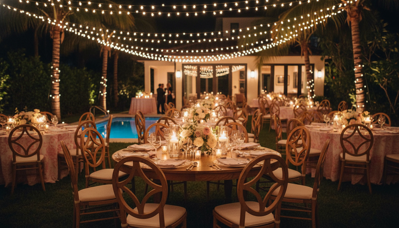 Poolside party